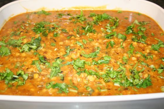  Chana Dal with Crispy Cauliflower and Peas Recipe