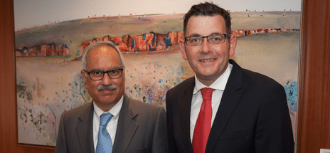  NEW PREMIER MEETS WITH INDIAN HIGH COMMISSIONER