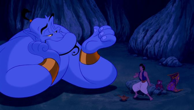  THE BLUE GENIE OF ALLADIN MAY GET A NEW VOICE