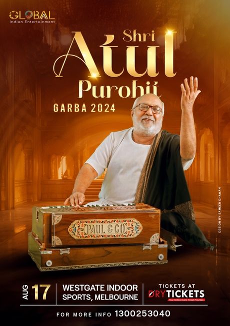 Shri Atul Purohit - GARBA 2024 Melbourne (Saturday)