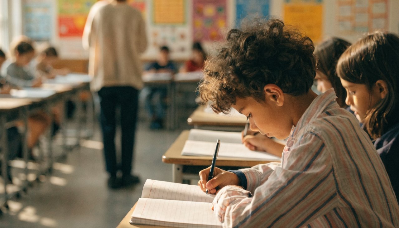 Victoria funds 184 community language schools and Hindi does not have one of its own 7 Children write in exercise books during a weekend community language class